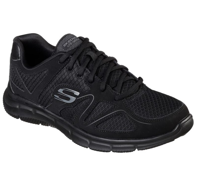 Skechers Satisfaction - Flash Point - Mens Sneakers Black [AU-CF8046]